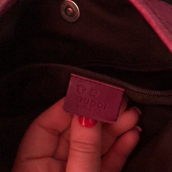 Purple leather authentic guccisima gucci bag rare! - Picture 8 of 14